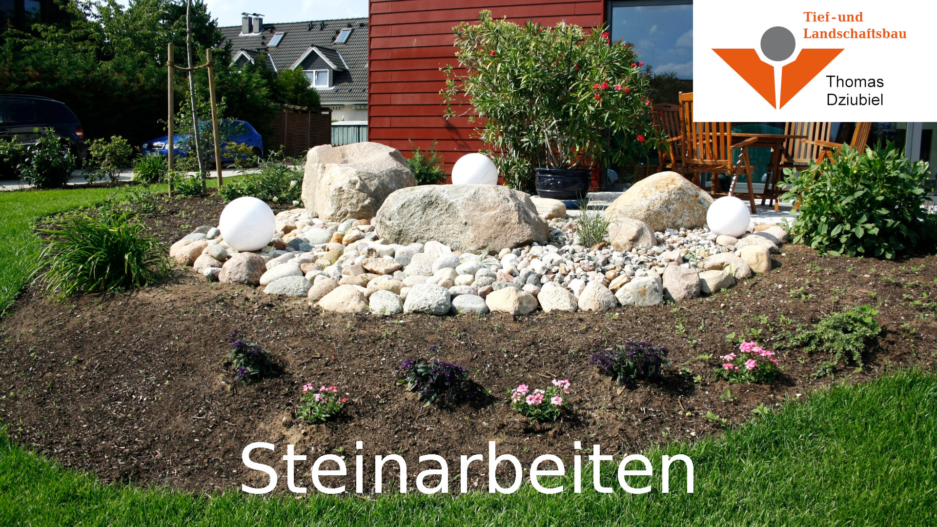 Tief- und Landschaftsbau Thomas Dziubiel - Steinarbeiten für stilvolle Außenanlagen Steinarbeiten - Tief- und Landschaftsbau Thomas Dziubiel