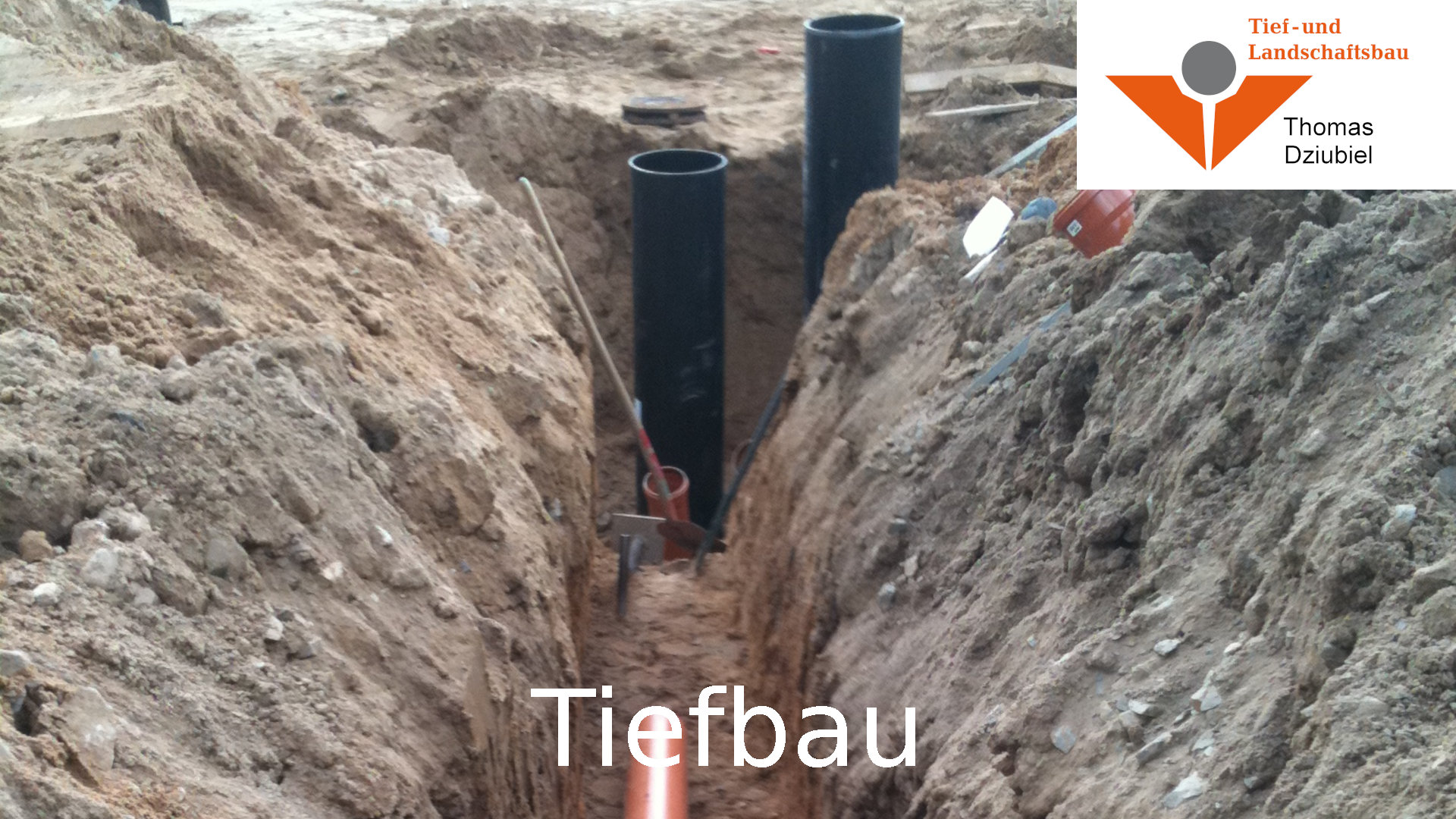 Tiefbau in Schwerin - Von der Erschließung bis zum Hausanschluss Tiefbau in Schwerin - Tief- und Landschaftsbau Thomas Dziubiel